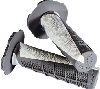 Scott Sports 219627-1199 Gray/White Duece Motorcycle Grips