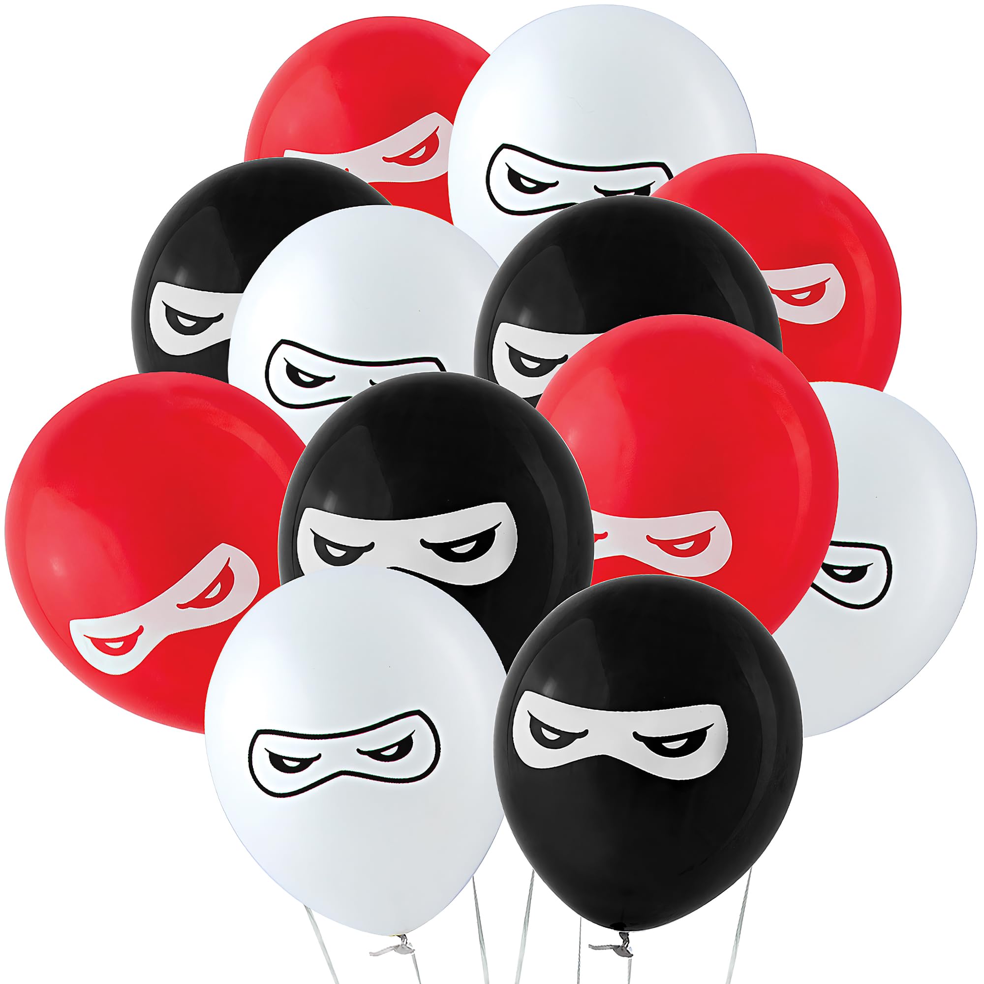 Fun Express BB13628879 Ninja Warriors 11 in. Latex Balloons 24 Pack - Image 2