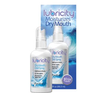 Lubricity Dry Mouth Oral Spray for Symptomatic Relief of Dry Mouth, Flavorless – 2 oz, 30