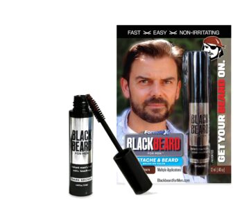 Blackbeard for Men Formula X Beard Dye Alternative – Instant, Hypoallergenic, 1-Day Beard