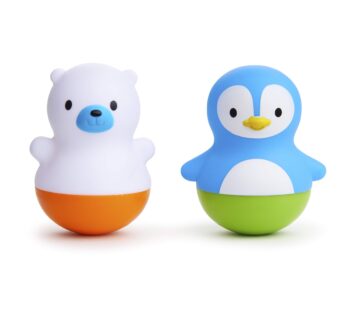 Munchkin Bath Bobbers Mold Free Baby and Toddler Bath Toy, 6+ Months, Polar Bear/Penguin