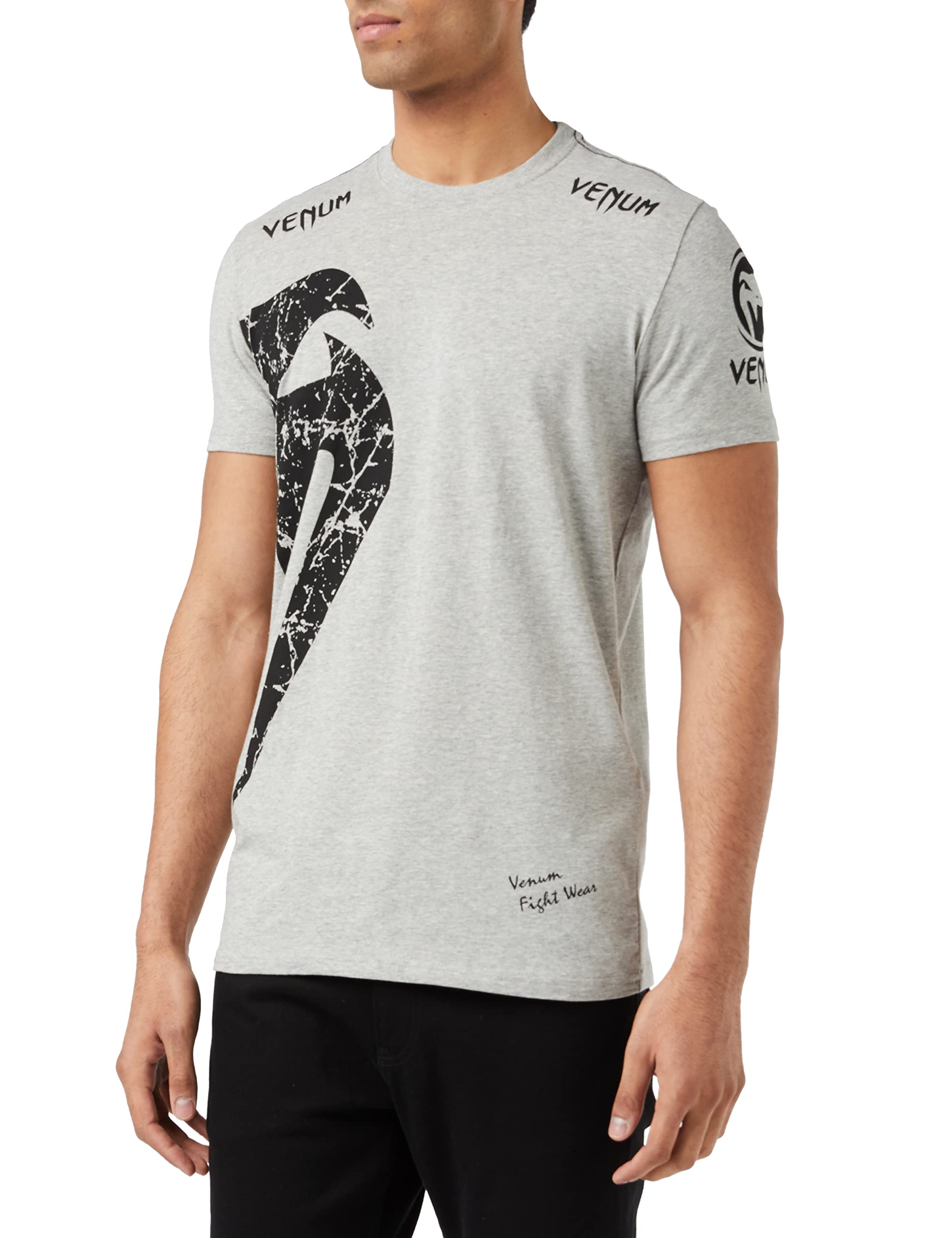 Venum Giant T-Shirt, Grey/Black, X-Large