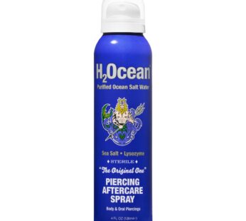H2Ocean Piercing Aftercare Spray, Sea Salt Keloid & Bump Treatment, Wound Care Spray 4oz