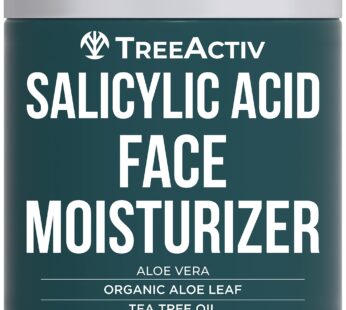 TreeActiv Salicylic Acid Face Moisturizer, 2 fl oz, Acne Treatment Face Cream for Oily Ski