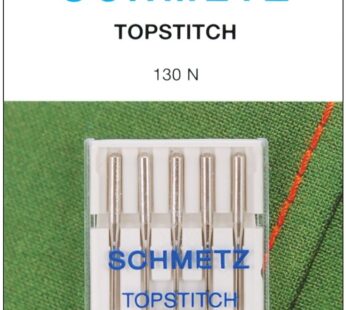 Topstitch Machine Needle-Size 90/14 5/Pkg,Silver