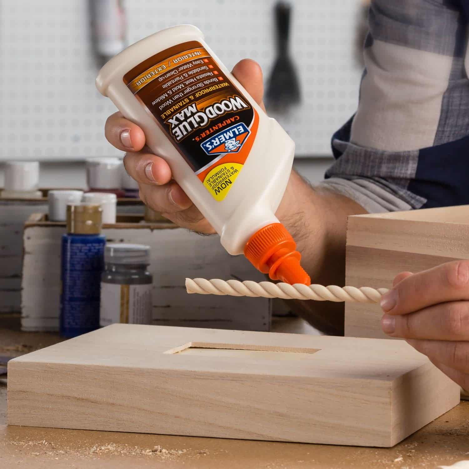 Elmer's Products Elmer's E7300 Carpenter's Wood Glue Max, 8 Ounces, 8 oz, Tan, 8 Fl Oz - Image 4
