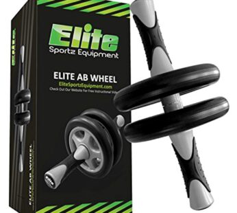 Elite Sportz Ab Roller Wheel – Gym & At Home Ab Workout Equipment with 2 Wheels to Exercis