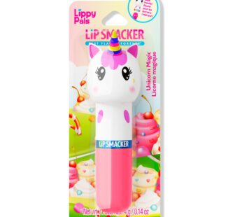 Lip Smacker Lippy Pals Unicorn, Flavored Moisturizing & Smoothing Soft Shine Lip Balm, Hyd