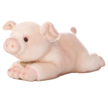 Aurora Adorable Miyoni Pig Stuffed Animal – Lifelike Detail – Cherished Companionship –