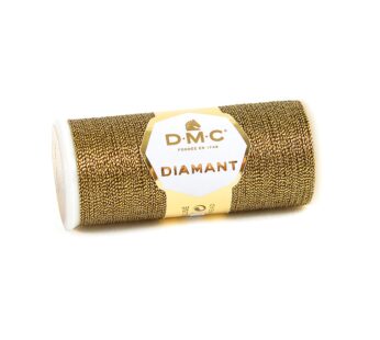 DMC Diamant Metallic Needlework Thread, 38.2-Yard, Gold and Black