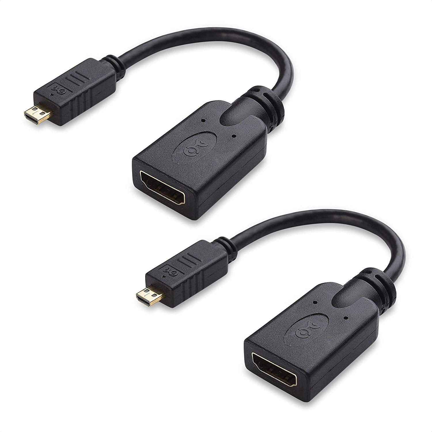 Cable Matters 2-Pack Micro HDMI to HDMI Adapter (HDMI to Micro HDMI Adapter) 6 Inches with - Image 2