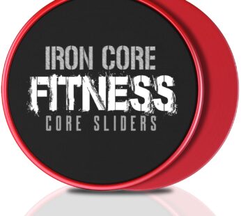 2 x Dual Sided Gliding Discs Core Sliders by Iron Core Fitness | Ultimate Core Trainer | G