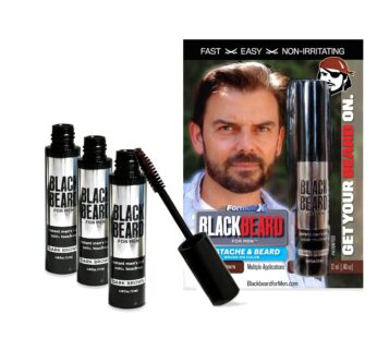Blackbeard for Men Formula X Beard Dye Alternative – Instant, Hypoallergenic, 1-Day Beard