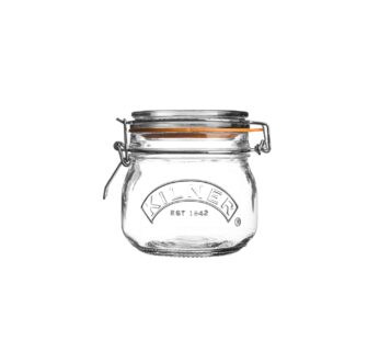 Kilner Clip Top Round Storage Jar, Glass