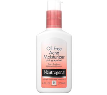 Neutrogena Oil Free Acne Facial Moisturizer with.5% Salicylic Acid Acne Treatment, Pink Gr