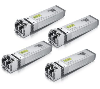 10Gtek 10GBase-SR SFP+ LC Transceiver, 10G 850nm Multimode SFP Module, up to 300 Meters, f