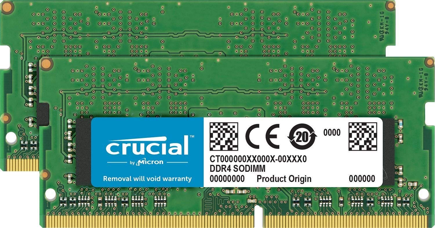 Crucial 16GB Kit (8GBx2) DDR4 2400 MT/s (PC4-19200) SR x8 SODIMM 260-Pin for Mac - CT2K8G4