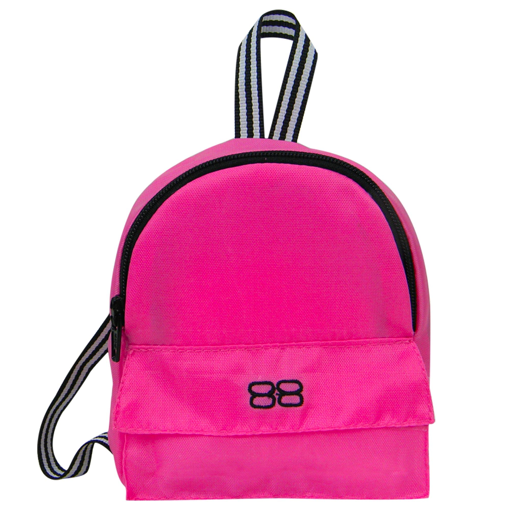 Sophia's Doll-Sized Backpack with Zipper and Front Pocket Sized for 18" Dolls, Hot Pink