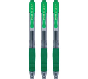 PILOT G2 Premium Refillable & Retractable Rolling Ball Gel Pens, 0.7mm Fine Point, Green,