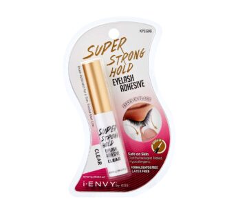i-ENVY By KISS Super Strong Hold Eyelash Adhesive, Brush on, Waterproof Long-Lasting Strip
