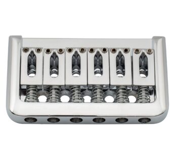 Musiclily 52.5mm Fixed Hardtail Bridge Non-tremolo Electric Guitar Bridge for 6 String Fen