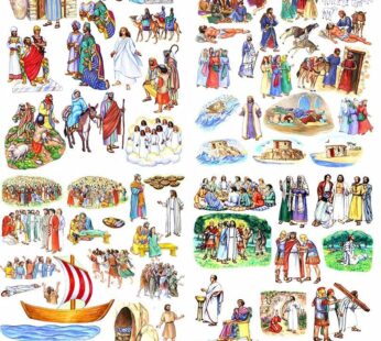 Story & Life of Jesus 13 Bible Stories Felt Figures for Flannel Board- Precut & Ready to U