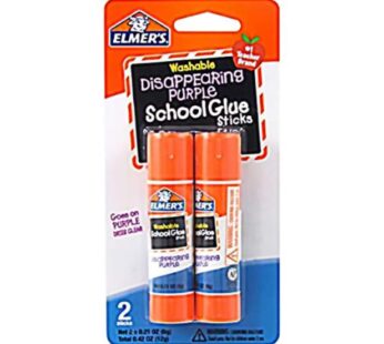 Bulk Buy: Elmers Washable School Glue Stick Purple .22 Ounce (2-Pack)