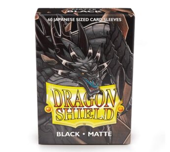 Arcane Tinman Dragon Shield Japanese Size Sleeves Matte Black 60CT – Card Sleeves Smooth
