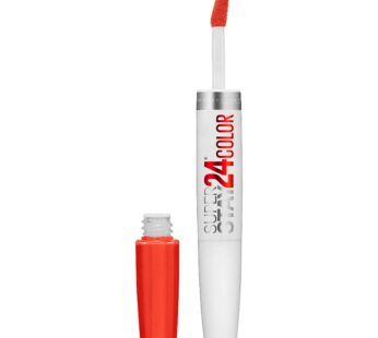 Maybelline New York Superstay 24, 2-step Lipcolor, Non-Stop Orange