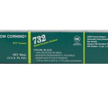 Dow Corning 2112531 732 Black Multi-Purpose Sealant, -60 to 177 Degree C, 90 mL