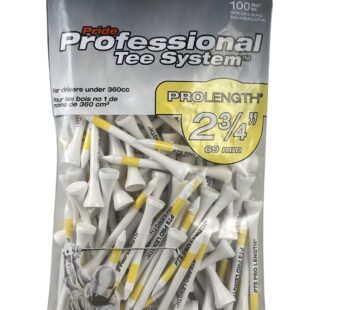 Pride Professional Tee System, 2-3/4 inch ProLength Tee, 100 count, White