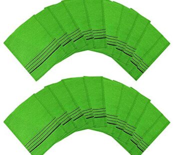 Korean Italy Towel Genuine Korean Exfoliating Scrub Bath Mitten 20Pcs Green