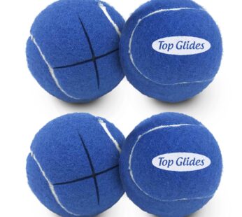 Top Glides Precut Walker Tennis Ball Glides – Dark Blue – 2 Pairs