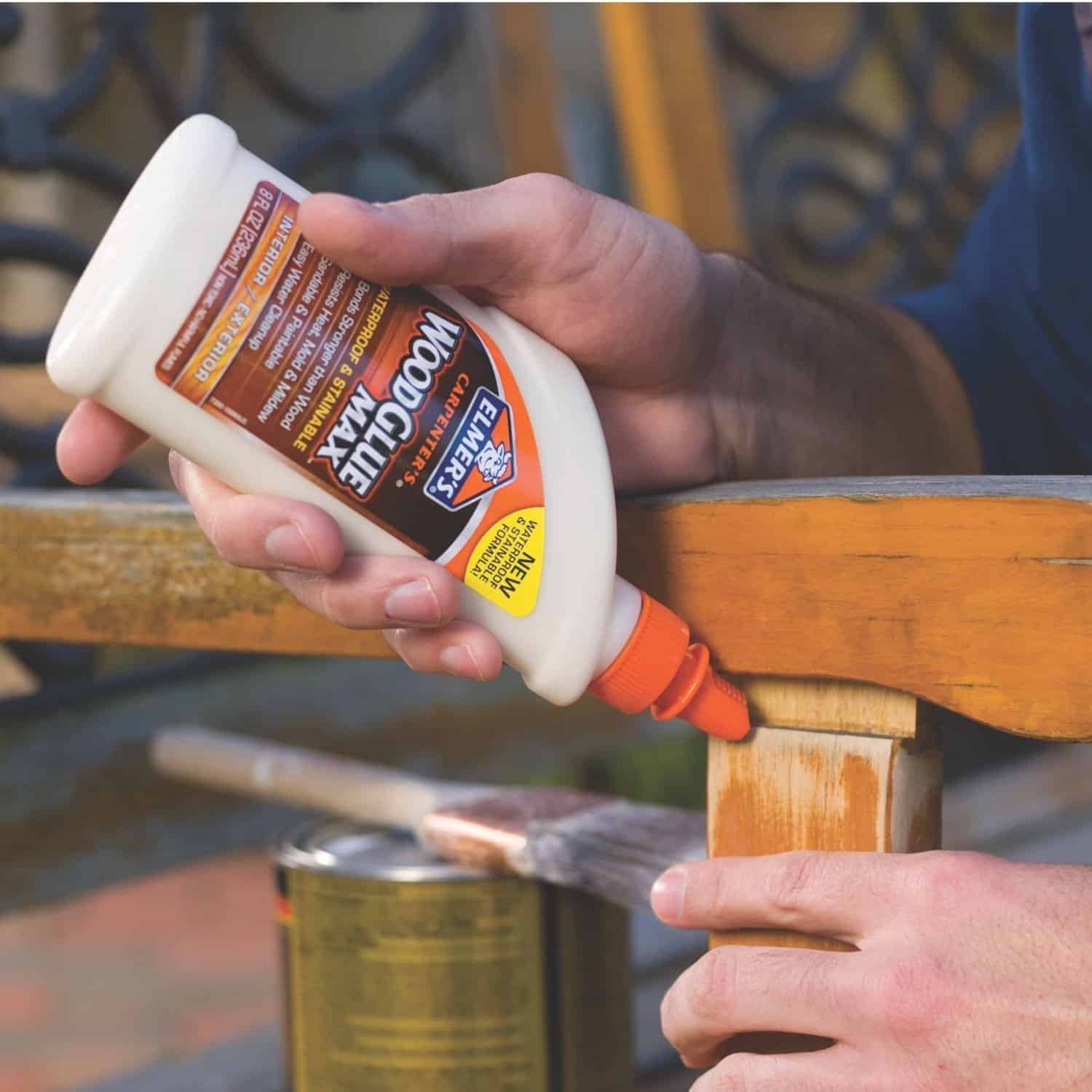 Elmer's Products Elmer's E7300 Carpenter's Wood Glue Max, 8 Ounces, 8 oz, Tan, 8 Fl Oz - Image 3