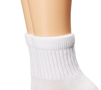 MediPeds womens Peds Quarter With Non-binding Funnel Top 2 Pairs diabetic socks and shoe i
