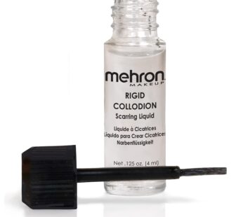 Mehron Makeup Rigid Collodion with Brush | Scarring Liquid | Scar Liquid | Liquid Scar Mak