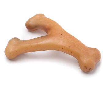 Benebone Wishbone Durable Dog Chew Toy for Aggressive Chewers, Real Chicken, Made in USA,