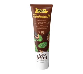 THE DIRT Coconut Oil Toothpaste – Fluoride & Gluten Free – Natural Oral Care for a Refresh