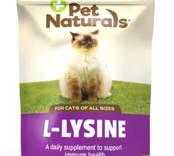 Pet Naturals Lysine for Cats, Chicken Flavor, 60 Chews – Immune and Respiratory Support fo