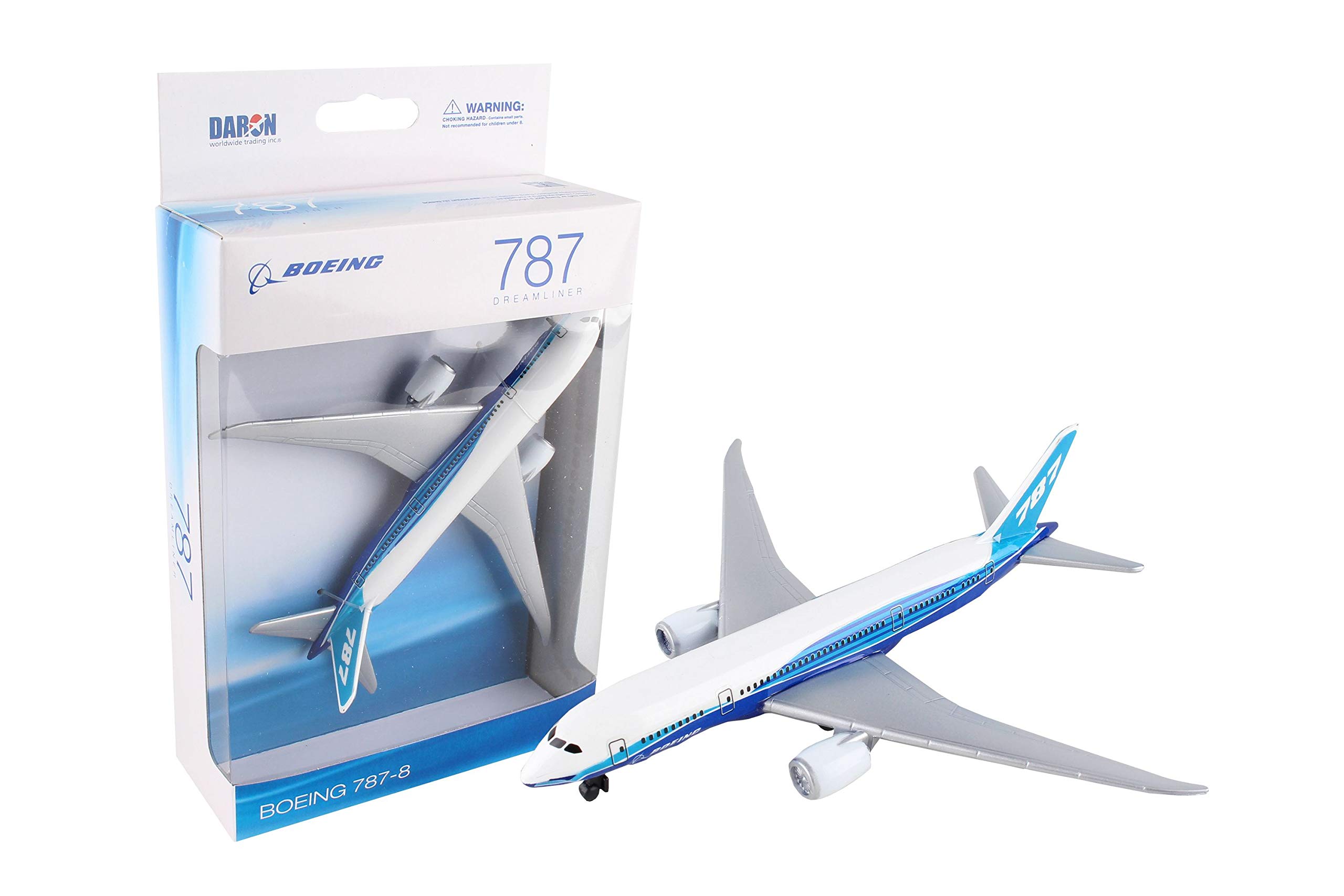 Daron Boeing 787 Single Plane, White Blue