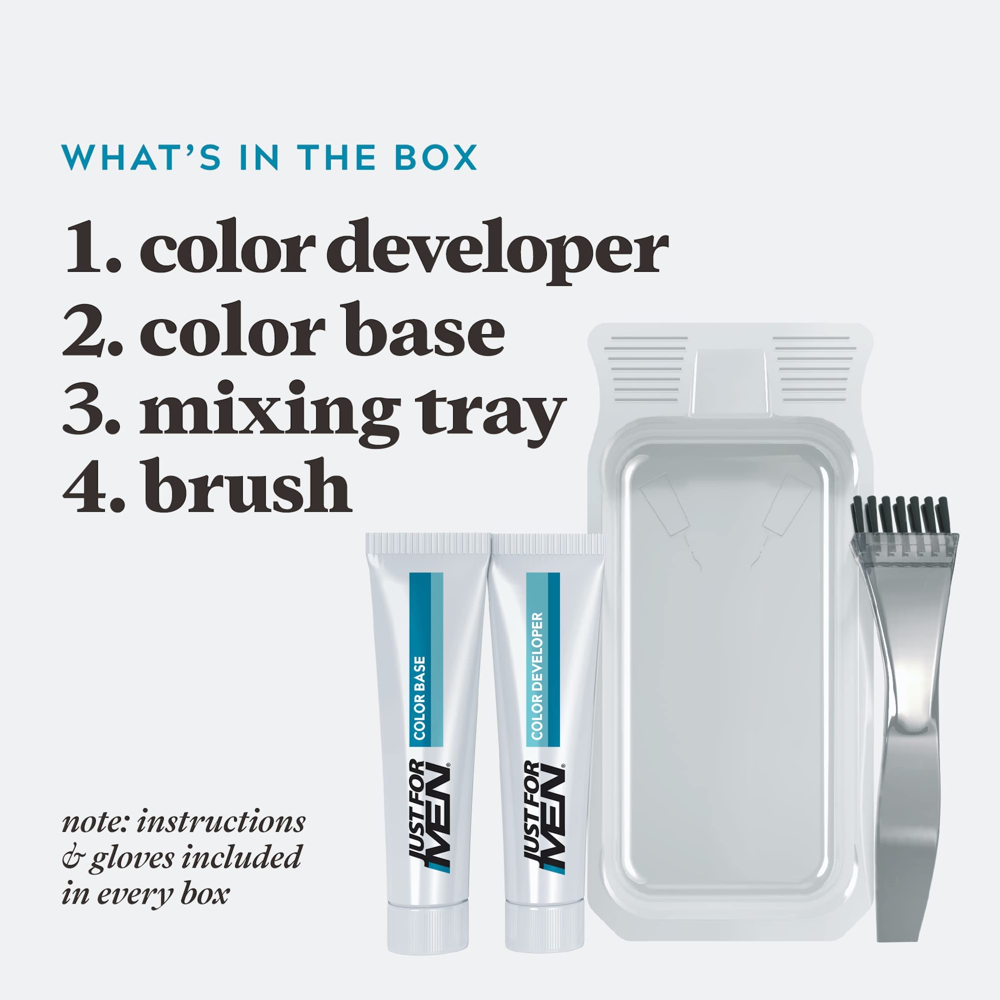 Just For Men Mustache & Beard, Beard Dye for Men with Brush Included for Easy Application, - Image 3