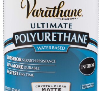 Varathane 262074 Water-Based Ultimate Polyurethane, Quart, Matte Finish