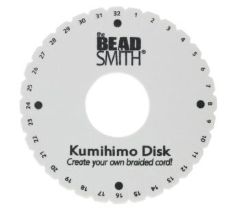 The Beadsmith Round Kumihimo Disk, 6 inch Diameter, 3/8? Thick Dense Foam, Jewelry Tools f