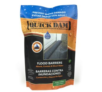 Quick Dam QD65-1 Water-Activated Flood Barrier-5 Feet-1/Pack, 5-ft, Black