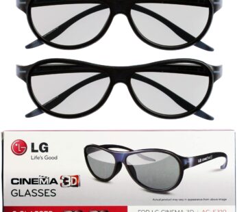 LG Cinema 3D Glasses AG-F310 2012 New Model 2 pairs Black