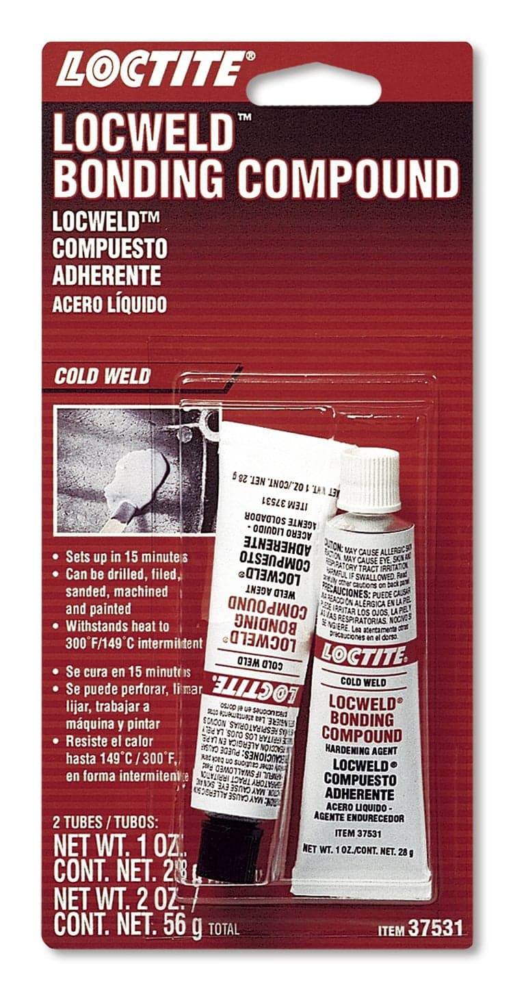 Loctite EA 9153 LocWeld, Two-Part Cold Weld Epoxy Adhesive: Heavy Duty, High-Strength, Hig