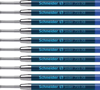 Schneider Slider 755 XB (Extra Broad) Ballpoint Pen Refill, 1.4 mm, ISO Format G2, Blue In
