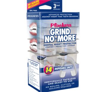 Plackers Grind No More Dental Night Guard for Teeth Grinding, 14 Count