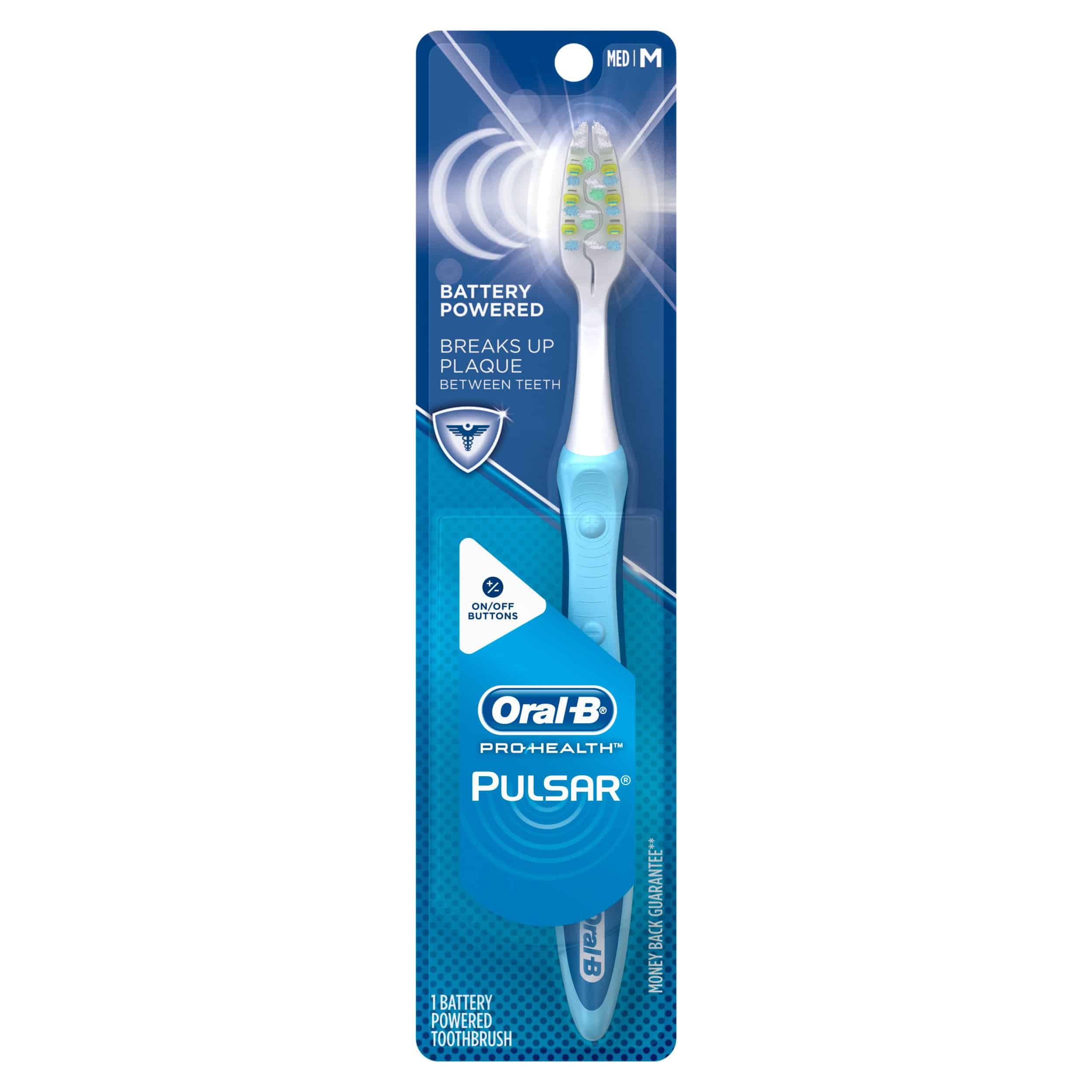 Oral-B Pro-Health Pulsar Battery Powered Medium Bristles Toothbrush, 1 Count - Image 2