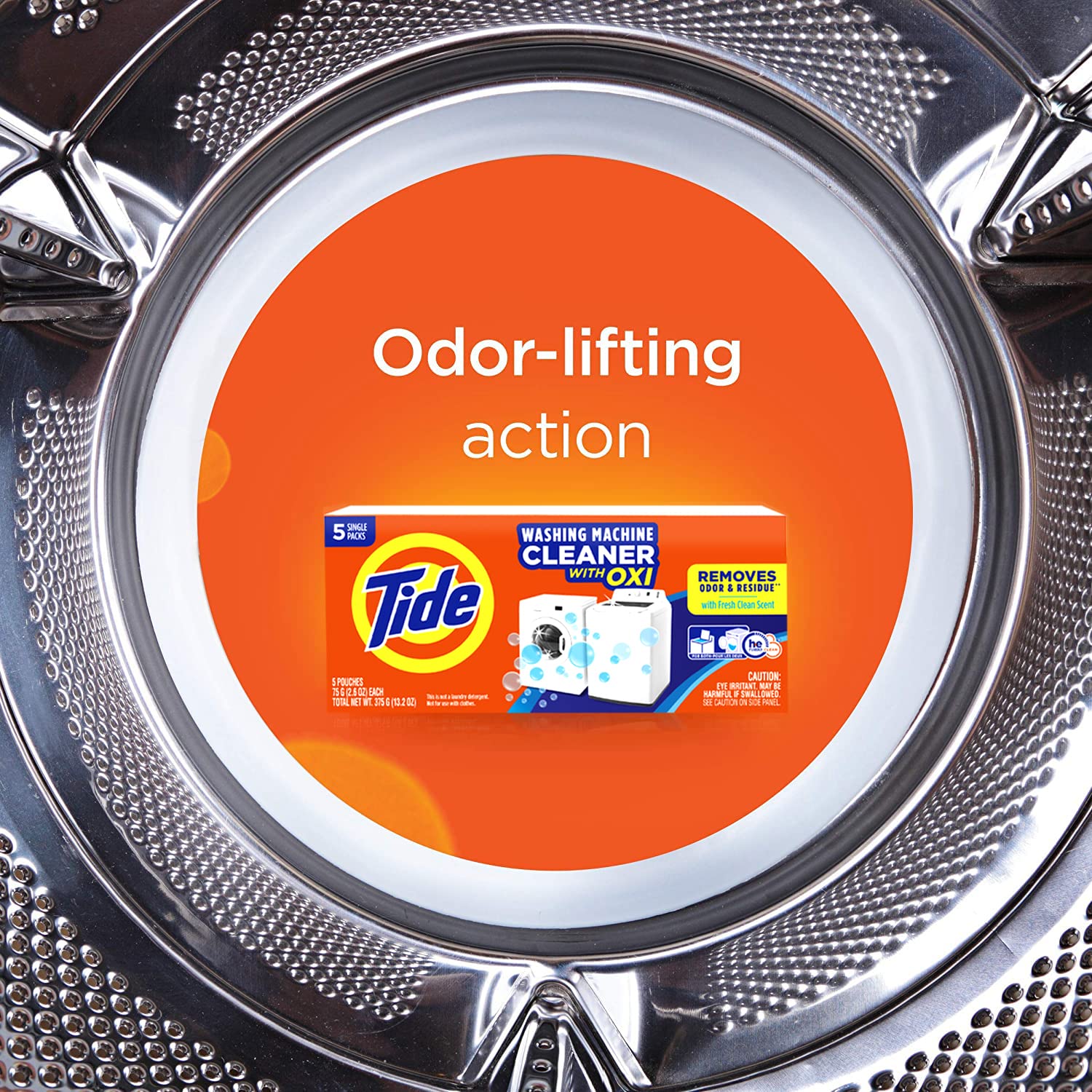 Washing Machine Cleaner by Tide, Washer Machine Cleaner with Oxi for Front and Top Loader - Image 6